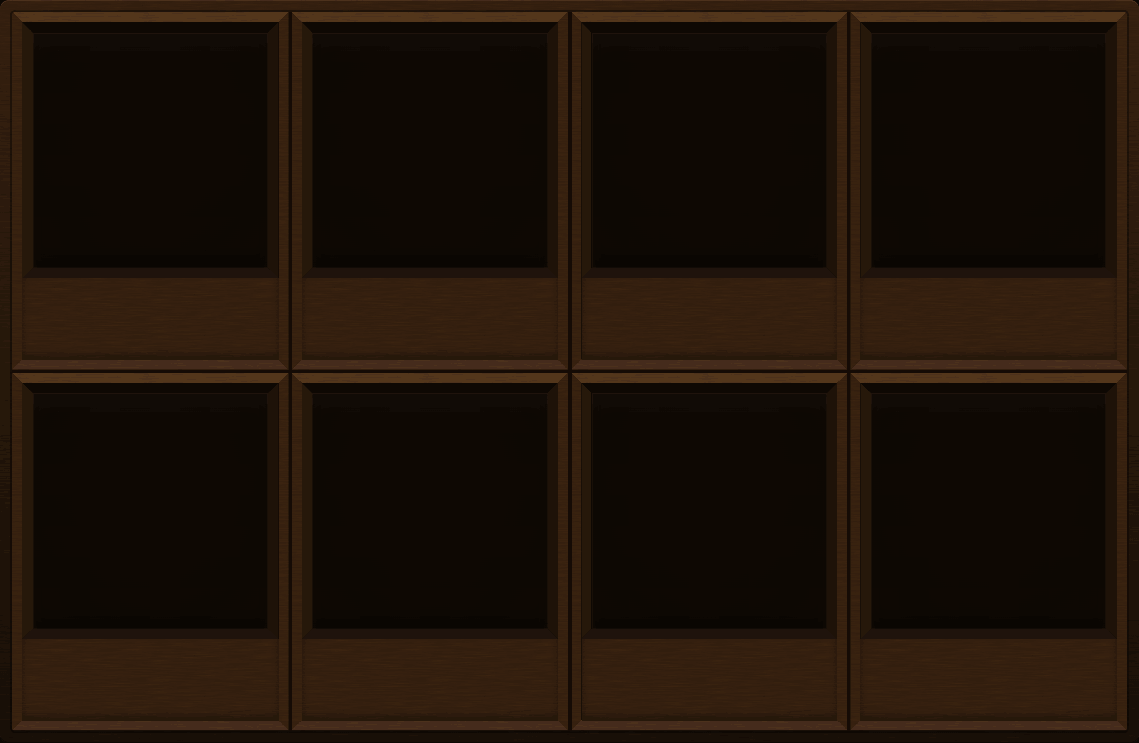 Smoked Walnut Display Case (2x4)